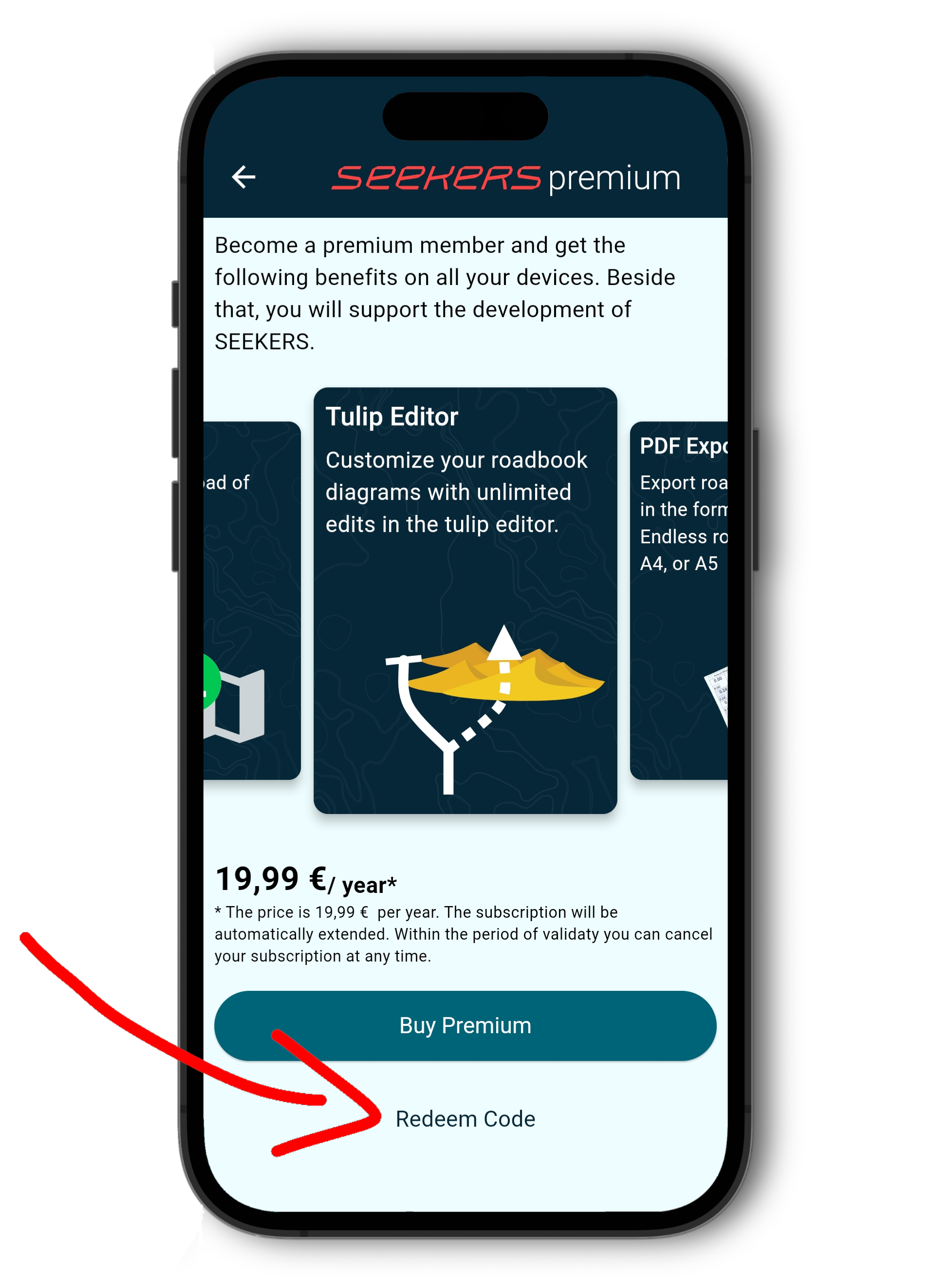 redeem code